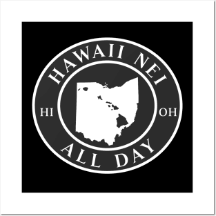 Roots Hawaii and Ohio by Hawaii Nei All Day Clothing Posters and Art